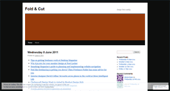 Desktop Screenshot of foldcut.wordpress.com