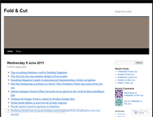 Tablet Screenshot of foldcut.wordpress.com