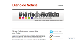 Desktop Screenshot of diariodenoticia.wordpress.com