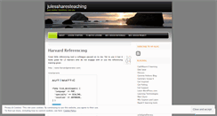 Desktop Screenshot of julessharesteaching.wordpress.com