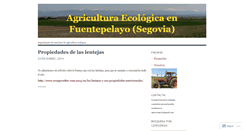 Desktop Screenshot of agroecosegovia.wordpress.com