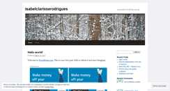 Desktop Screenshot of isabelclarisserodrigues.wordpress.com