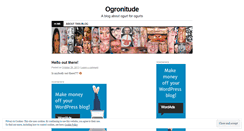 Desktop Screenshot of ogronitude.wordpress.com