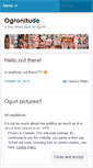 Mobile Screenshot of ogronitude.wordpress.com