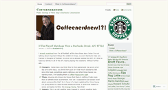 Desktop Screenshot of coffeenerdness.wordpress.com