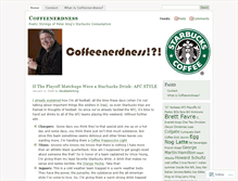 Tablet Screenshot of coffeenerdness.wordpress.com