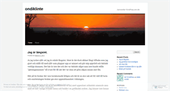 Desktop Screenshot of ondiklinte.wordpress.com