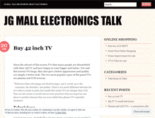 Tablet Screenshot of jgelectronics.wordpress.com