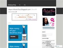 Tablet Screenshot of cinturafina.wordpress.com