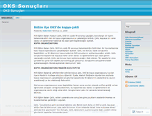 Tablet Screenshot of okssonuclari.wordpress.com