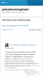 Mobile Screenshot of priestesslonglister.wordpress.com
