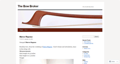 Desktop Screenshot of bowbroker.wordpress.com