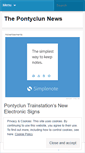 Mobile Screenshot of pontyclunnews.wordpress.com