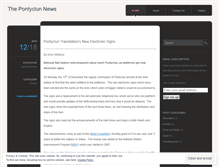 Tablet Screenshot of pontyclunnews.wordpress.com