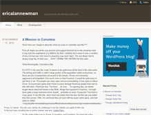 Tablet Screenshot of ericalannewman.wordpress.com