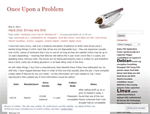 Tablet Screenshot of onceuponaproblem.wordpress.com