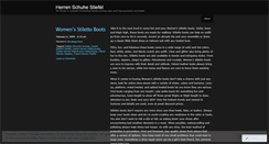 Desktop Screenshot of herrenschuhestiefel.wordpress.com