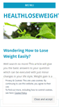 Mobile Screenshot of healthloseweight.wordpress.com