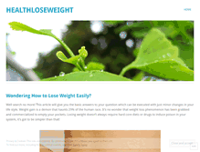 Tablet Screenshot of healthloseweight.wordpress.com