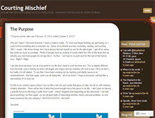 Tablet Screenshot of courtingmischief.wordpress.com