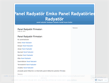 Tablet Screenshot of panelradyatorler.wordpress.com