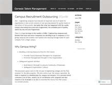 Tablet Screenshot of genesistalent.wordpress.com