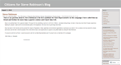 Desktop Screenshot of citizensforsteverobinson.wordpress.com