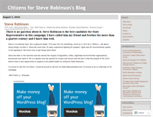 Tablet Screenshot of citizensforsteverobinson.wordpress.com