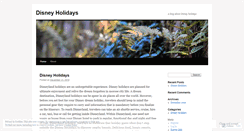 Desktop Screenshot of disneyholidays.wordpress.com