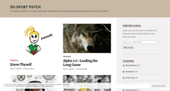Desktop Screenshot of dusportpsych.wordpress.com