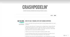 Desktop Screenshot of crashpodel.wordpress.com