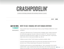 Tablet Screenshot of crashpodel.wordpress.com