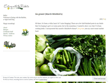 Tablet Screenshot of eatingwiththerabbits.wordpress.com