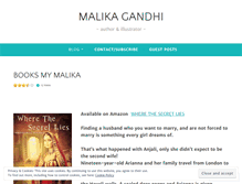 Tablet Screenshot of malikagandhi.wordpress.com