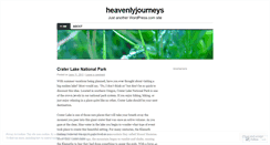 Desktop Screenshot of heavenlyjourneys.wordpress.com