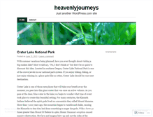 Tablet Screenshot of heavenlyjourneys.wordpress.com