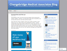 Tablet Screenshot of changebridgemed.wordpress.com