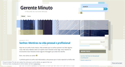 Desktop Screenshot of gerenteminuto.wordpress.com