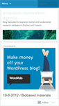 Mobile Screenshot of bioplasticinnovationagenda.wordpress.com