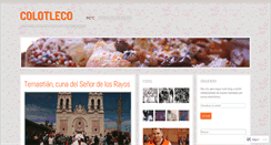 Desktop Screenshot of colotleca.wordpress.com