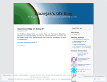 Tablet Screenshot of blazejaksgis.wordpress.com