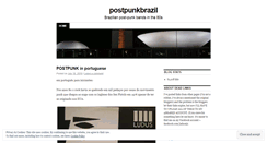 Desktop Screenshot of postpunkbrazil.wordpress.com