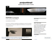 Tablet Screenshot of postpunkbrazil.wordpress.com