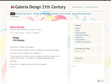 Tablet Screenshot of design21centurygallery.wordpress.com
