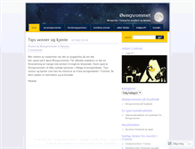 Tablet Screenshot of ovingsrommet.wordpress.com
