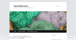 Desktop Screenshot of fattoriafiberworks.wordpress.com