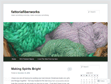 Tablet Screenshot of fattoriafiberworks.wordpress.com