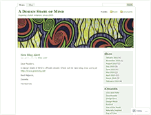 Tablet Screenshot of adesignstateofmind.wordpress.com