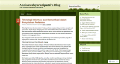 Desktop Screenshot of annisawahyuraniputri.wordpress.com