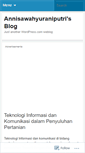Mobile Screenshot of annisawahyuraniputri.wordpress.com